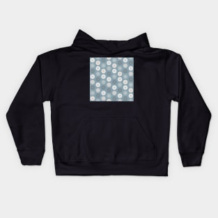 Sand Dollar Dots Shoreline Blue Kids Hoodie